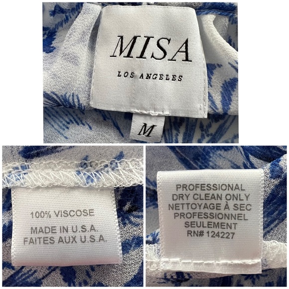 MISA Los Angeles Lilian Dress Peacock Size M - Picture 15 of 16